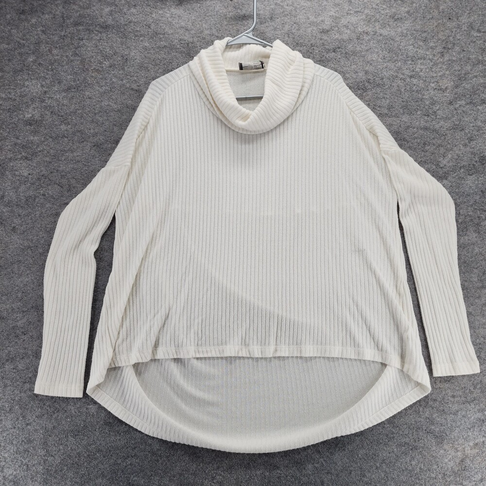 Saturday Sunday Anthropologie Shirt Womens XS/S Long Sleeve White Ribbed